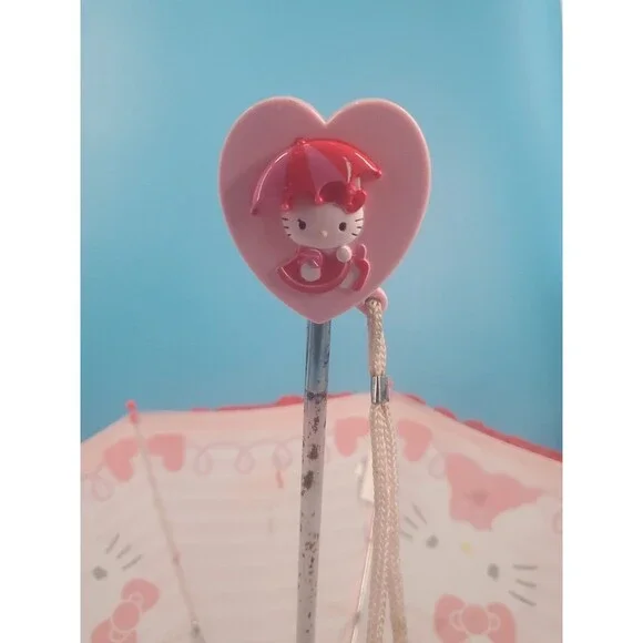 Hello Kitty Kids Umbrella Pink Hearts 2014 READ - Picture 9 of 16